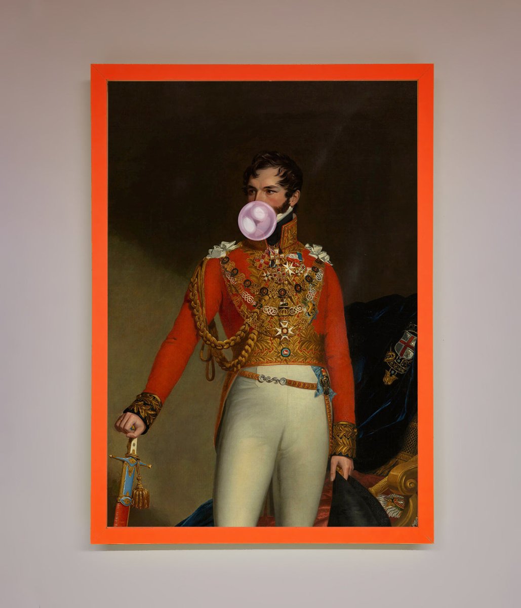 Bubble Gum Admiral Framed Wall Art