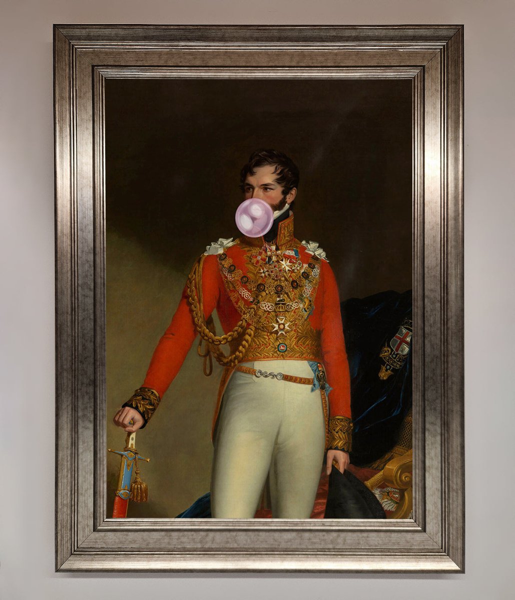 Bubble Gum Admiral Framed Wall Art