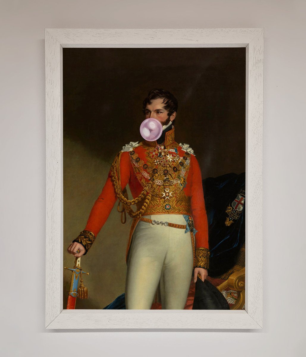 Bubble Gum Admiral Framed Wall Art