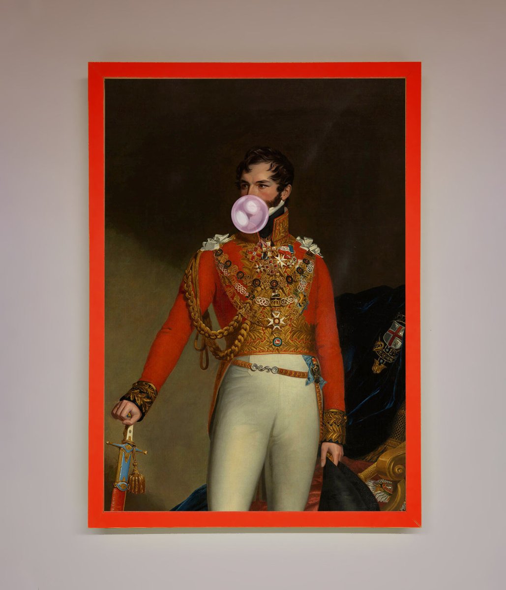 Bubble Gum Admiral Framed Wall Art