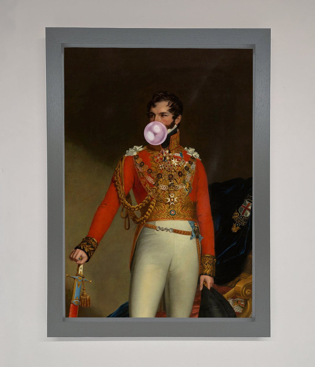 Bubble Gum Admiral Framed Wall Art