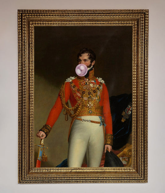 Bubble Gum Admiral Framed Wall Art