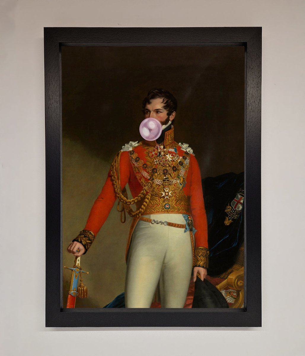 Bubble Gum Admiral Framed Wall Art