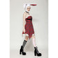 Dark in Love Annika Distressed Red Tartan Dress