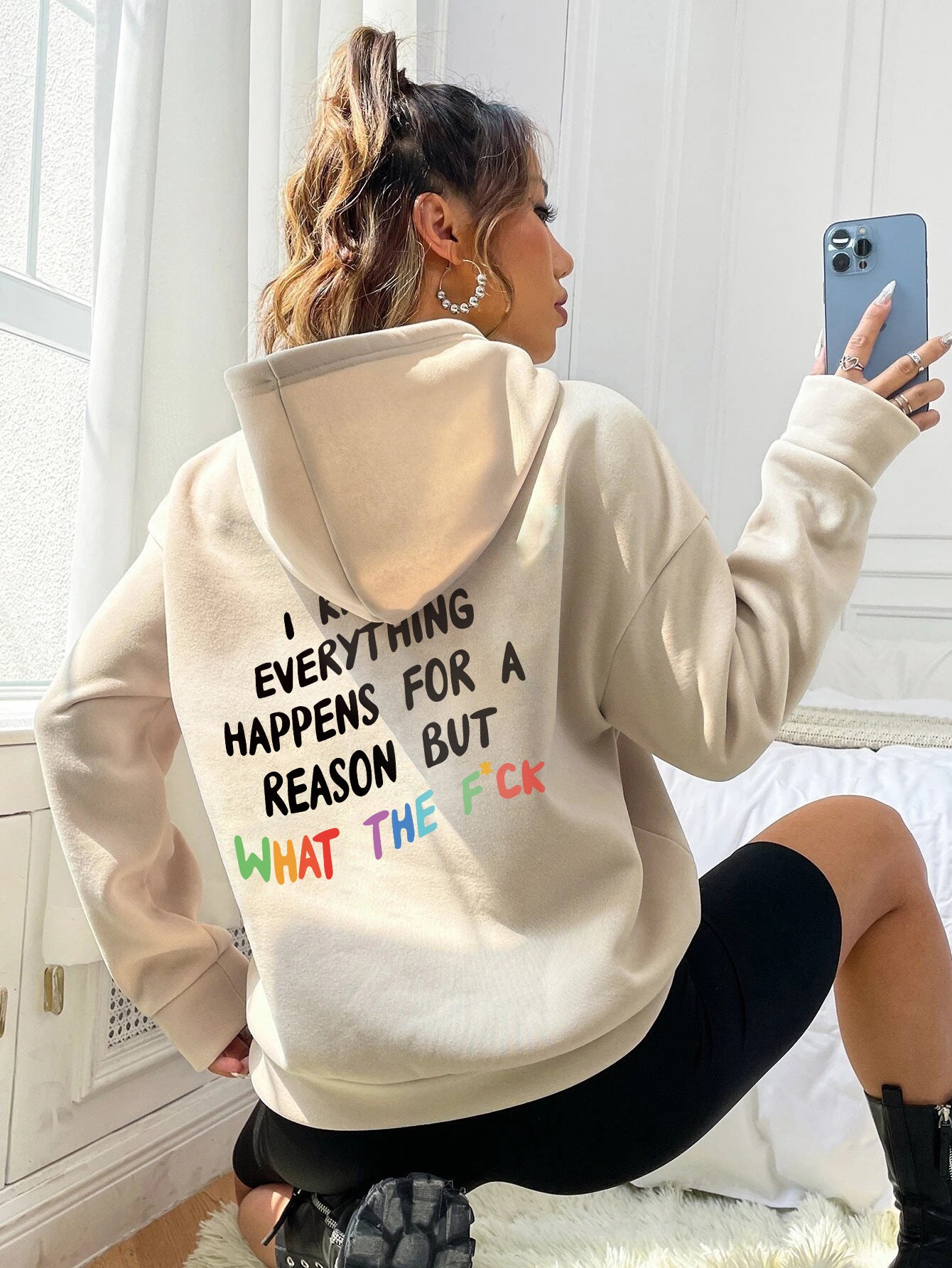 I Know Everything Happens for a Reason But What the F**k! Funny Hoodie