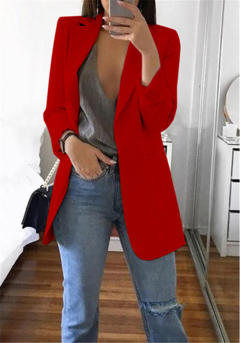 Casual Long Sleeve Women's Business Jacket