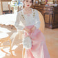 Vireous Retro French Romantic Pastoral-Style Dress