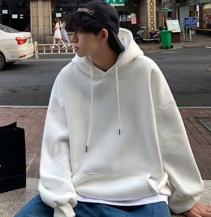 Unisex Fashion Solid Colour Large-Size Hoodie