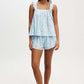 Women's Casual Ruffle-Trimmed Cami and Shorts Set