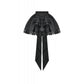 Dark In Love Beatrix Goth Satin Ruffled Overskirt