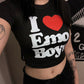 I Love Emo Boys! Women's T-Shirt