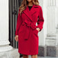 Vireous Women's Hot Pink Trench Coat