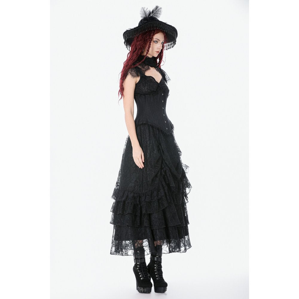 Dark in Love Talia Gothic Longline Metal-Boned Corset