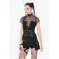 Dark in Love Punk Metal Utility Shorts