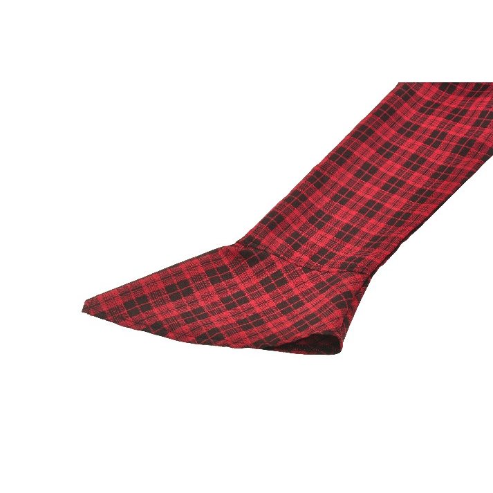 Dark in Love Rosalind Black and Red Tartan Cold Shoulder Halter Neck Dress