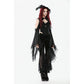 Dark in Love Erzebeth Velvet Lace Flare Trousers in Black