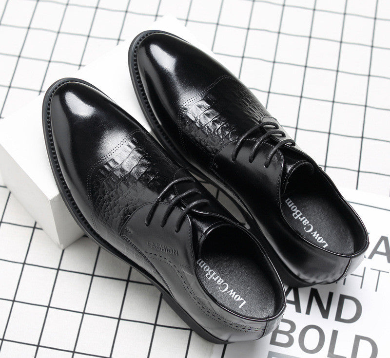 Men's Classic Business Shoes, Height Gain Leather Shoes