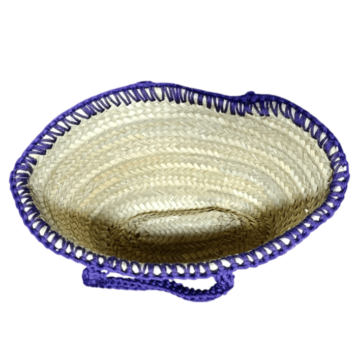 Cabas Handmade Raffia and Fabric Shopper Bag