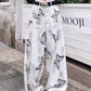 Butterfly Hand Tie-Dyed Wide-Leg Unisex White Pants