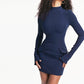 Classic Long Sleeve Pullover Dress With Two Pockets