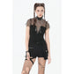 Dark in Love Dark Punk Mesh Chain Layered Top