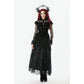 Dark in Love Seraphina Gothic Blouse, Layered Lace Cuffs