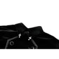Dark in Love Lilith Officer Velvet High-Collar Coat in Black