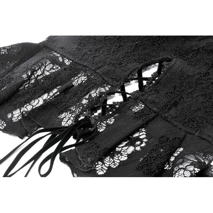 Dark in Love Ophelia Lace Corset Top in Black