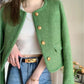 Women's Green Tweed Classic French-Style Tailored Jacket