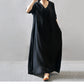 Vireous Textured Linen Robe Plus-Size Dress