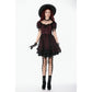 Dark in Love Red Black Lace Princess Dress