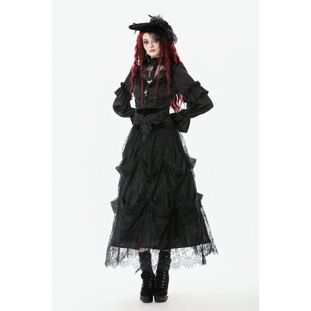 Dark in Love Gloriana Draped Maxi Skirt