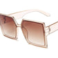 New Season Large Square-Frame Women's Sunglasses