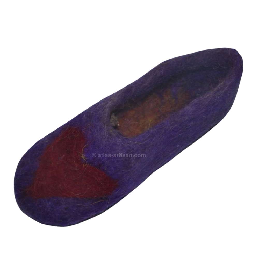 Handmade Unisex Berber Wool Slippers, Multicolours