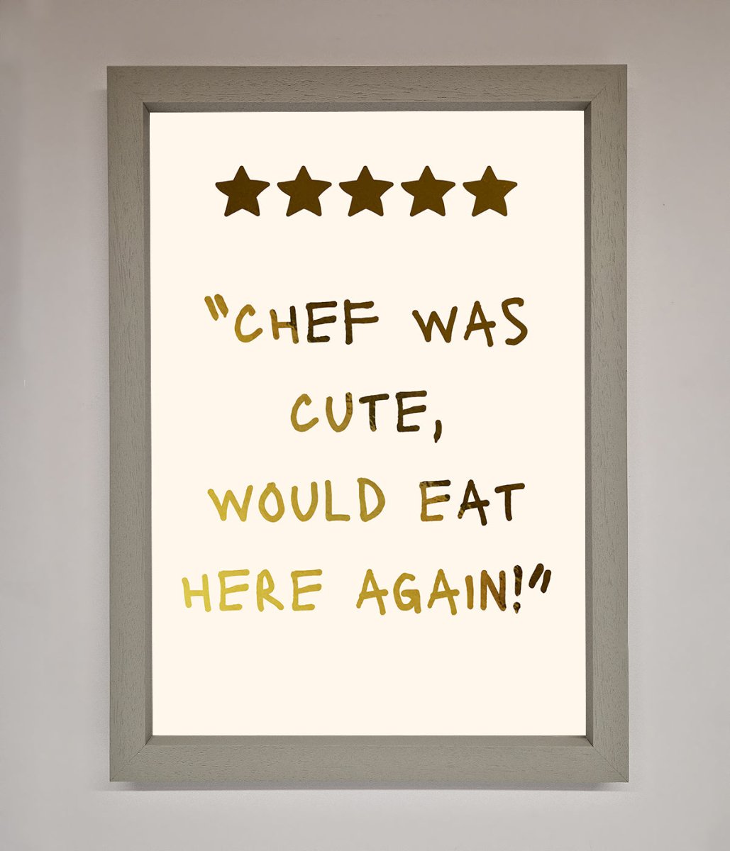 Chef Was Cute, Foil Print