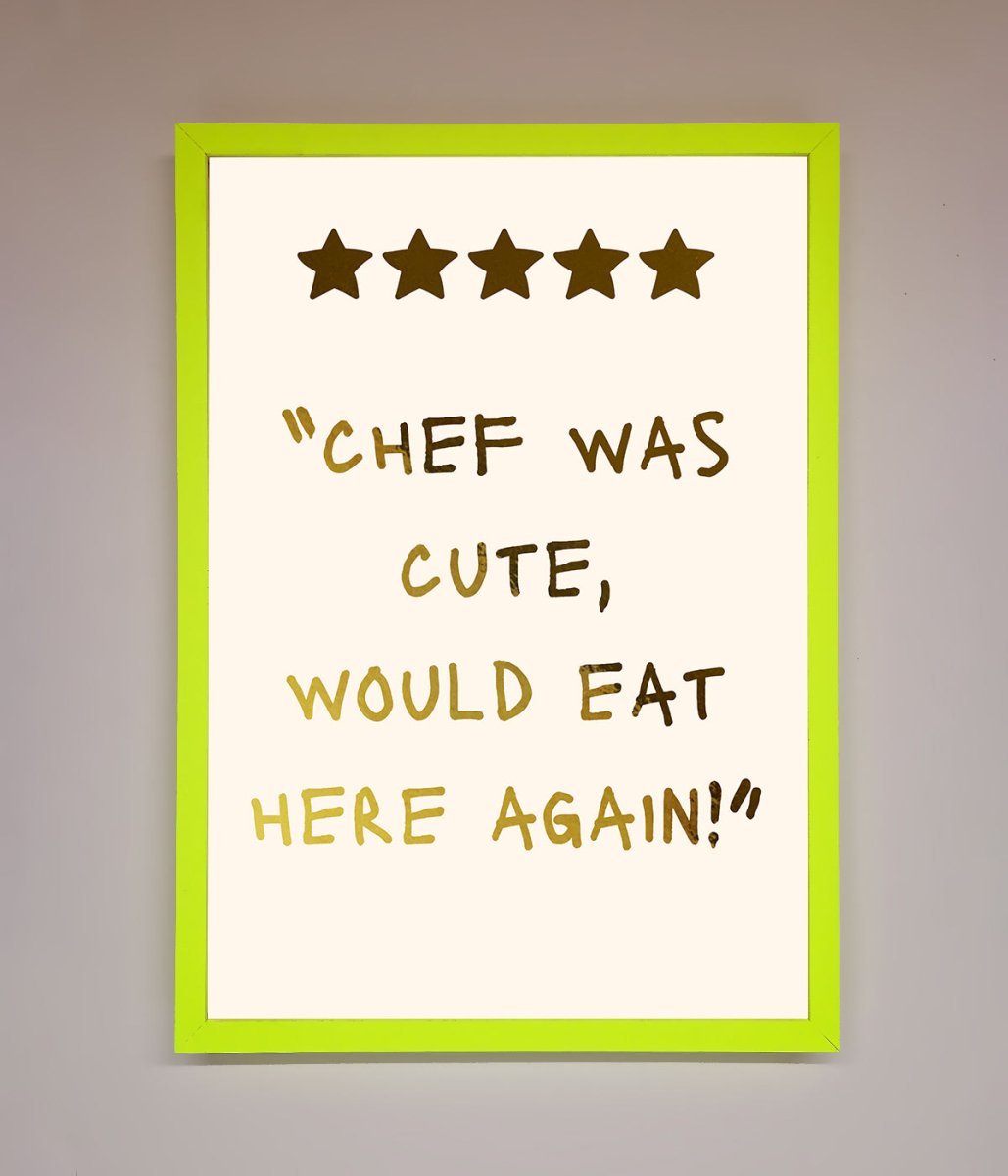 Chef Was Cute, Foil Print