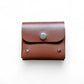 Handmade Leather Simple Coin Purse in Chestnut