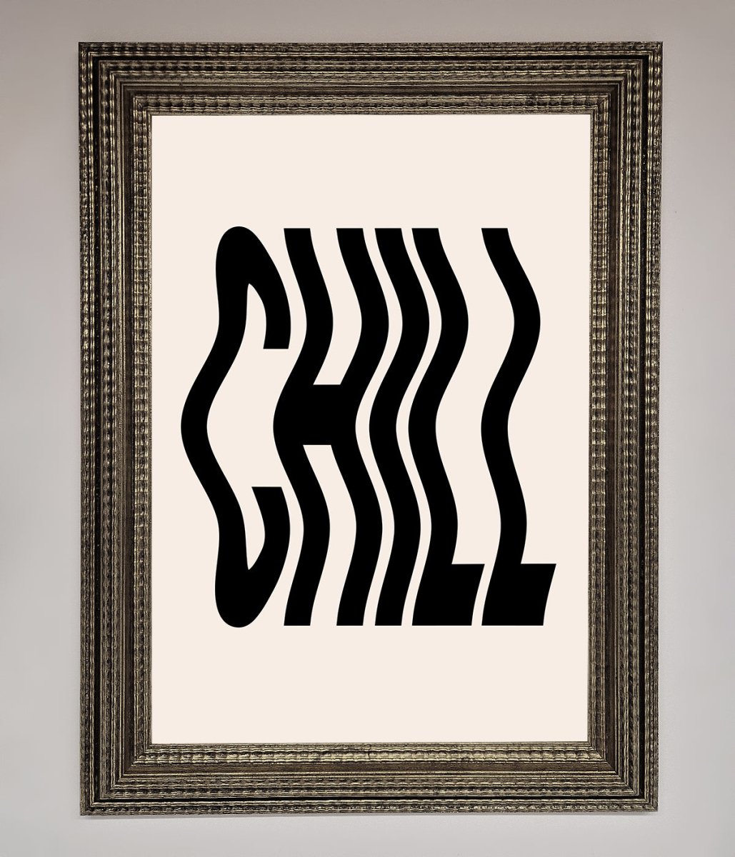 Chill Beige Framed Poster
