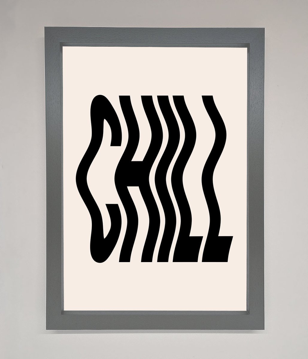 Chill Beige Framed Poster