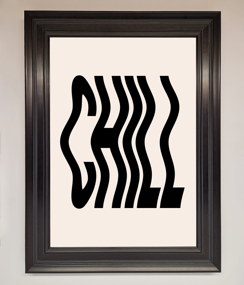 Chill Beige Framed Poster