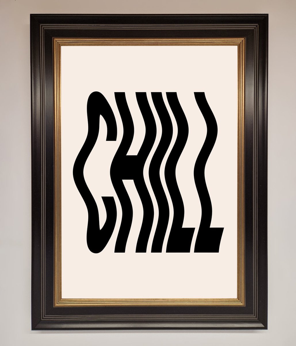 Chill Beige Framed Poster