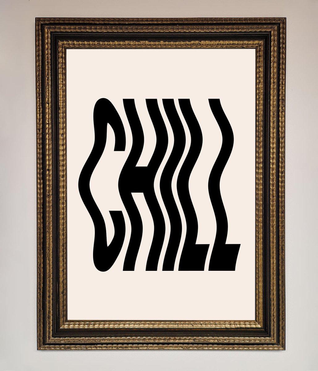 Chill Beige Framed Poster