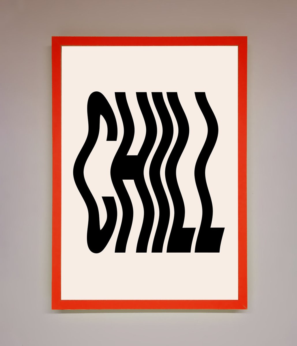 Chill Beige Framed Poster