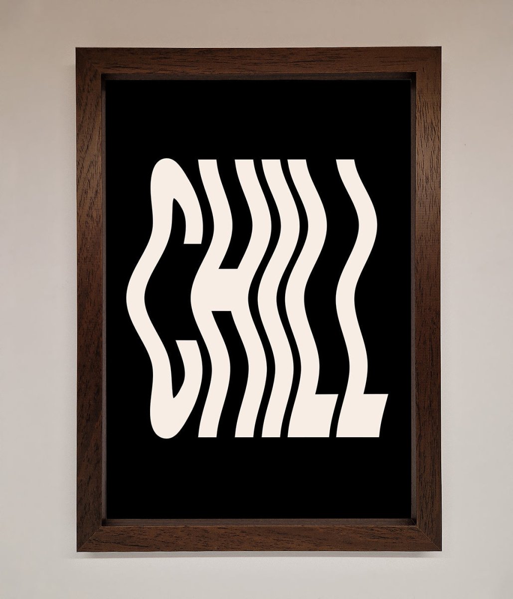 Chill Black Framed Wall Art