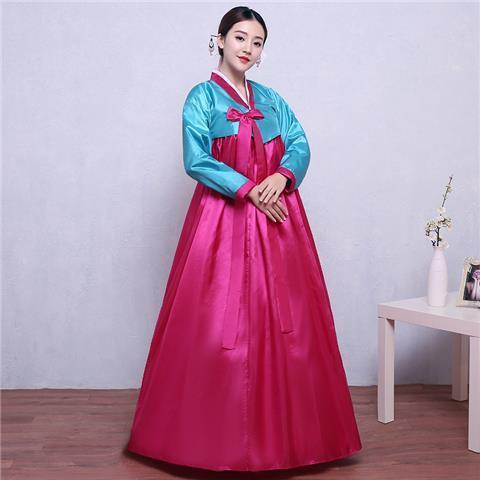 Women's Korean Asian National Court Dress, Performance Costume Stage Wear