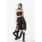 Dark in Love Ravena Buckled Faux Leather Corset Top