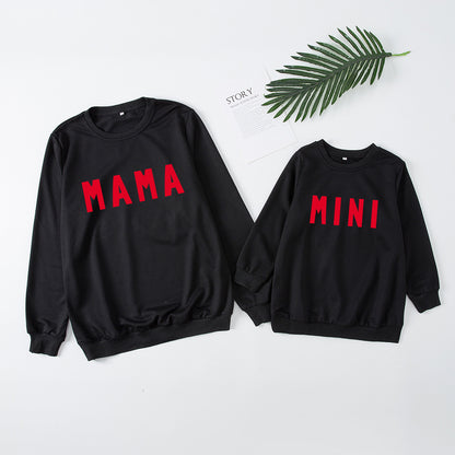 Parent-Child Hoodie Set, Mama and Mini Printed Sweatshirts
