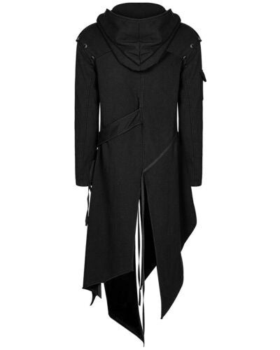 Gothic Punk-Style Long Belted Costume Jacket