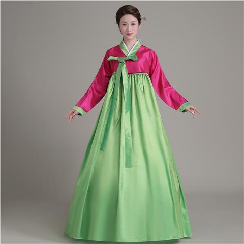 Women's Korean Asian National Court Dress, Performance Costume Stage Wear