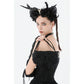 Dark In Love Victoria Black Lace Bow Mini Handbag
